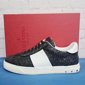 Valentino Studded Sparkle Sneakers